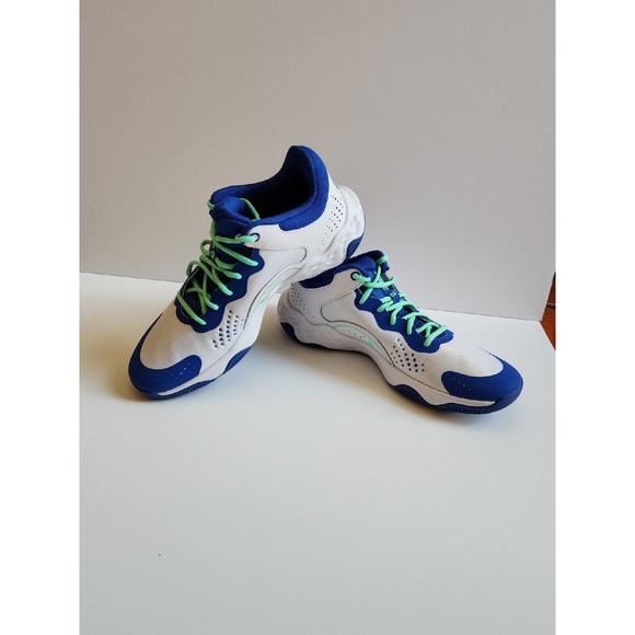NIKE FLY BY MID 3 Basketball Shoes Mens 11 White Blue Sneakers DD9311-102 NEW